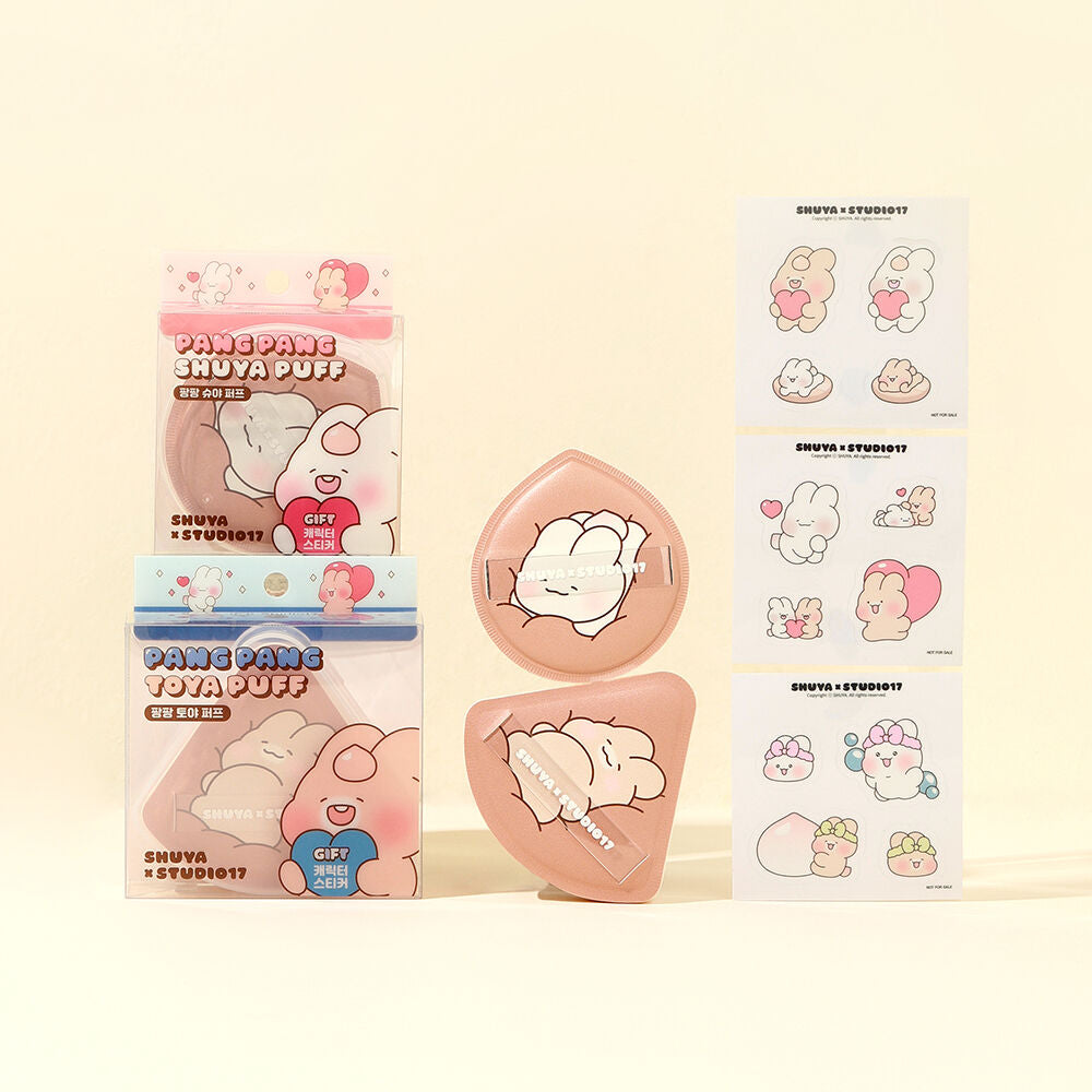 Studio17 x Shuya Pang Pang 軟棉麻薯空氣感海綿粉撲☁️送Shuya貼紙