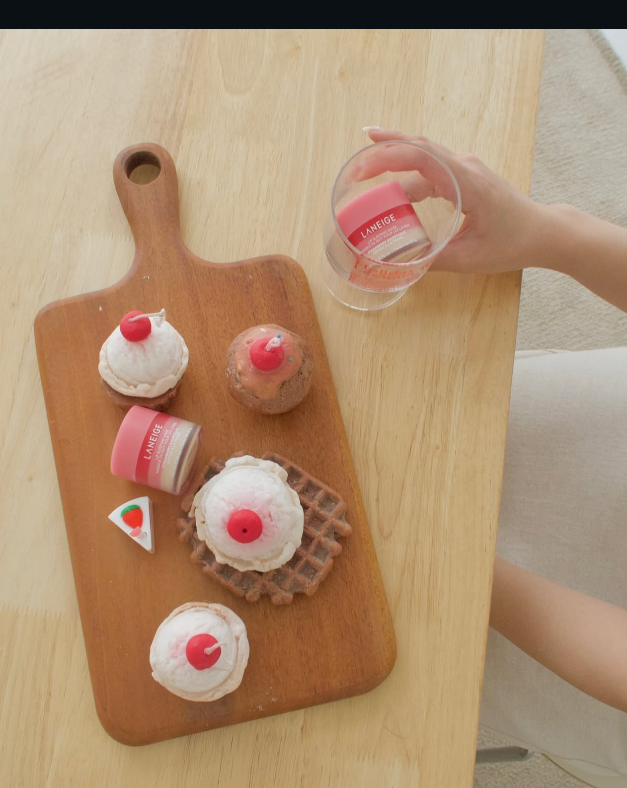 LANEIGE 草莓慕斯極萃滋養晚安唇膜🍓 🍰限定登場🔥!