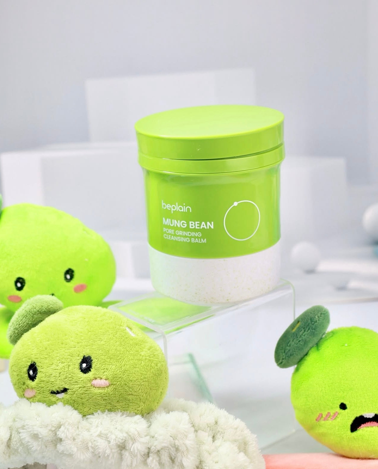 輕輕一扭即可使用✨Beplain 綠豆清毛孔研磨扭扭牛奶卸妝膏💚Beplain Mung Bean Pore Grinding Cleansing Balm