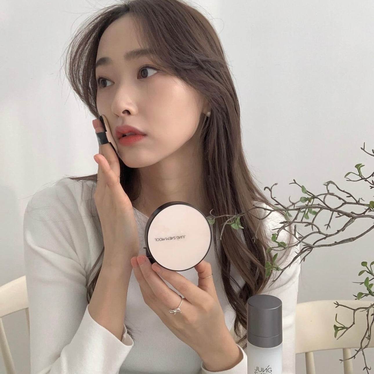 自留🤤韓國冷門專業級No.1底妝✨|JUNG SAEM MOOL 裸妝感持久氣墊粉餅 SPF50+ PA+++| JUNG SAEM MOOL Essential Skin Nuder Cushion