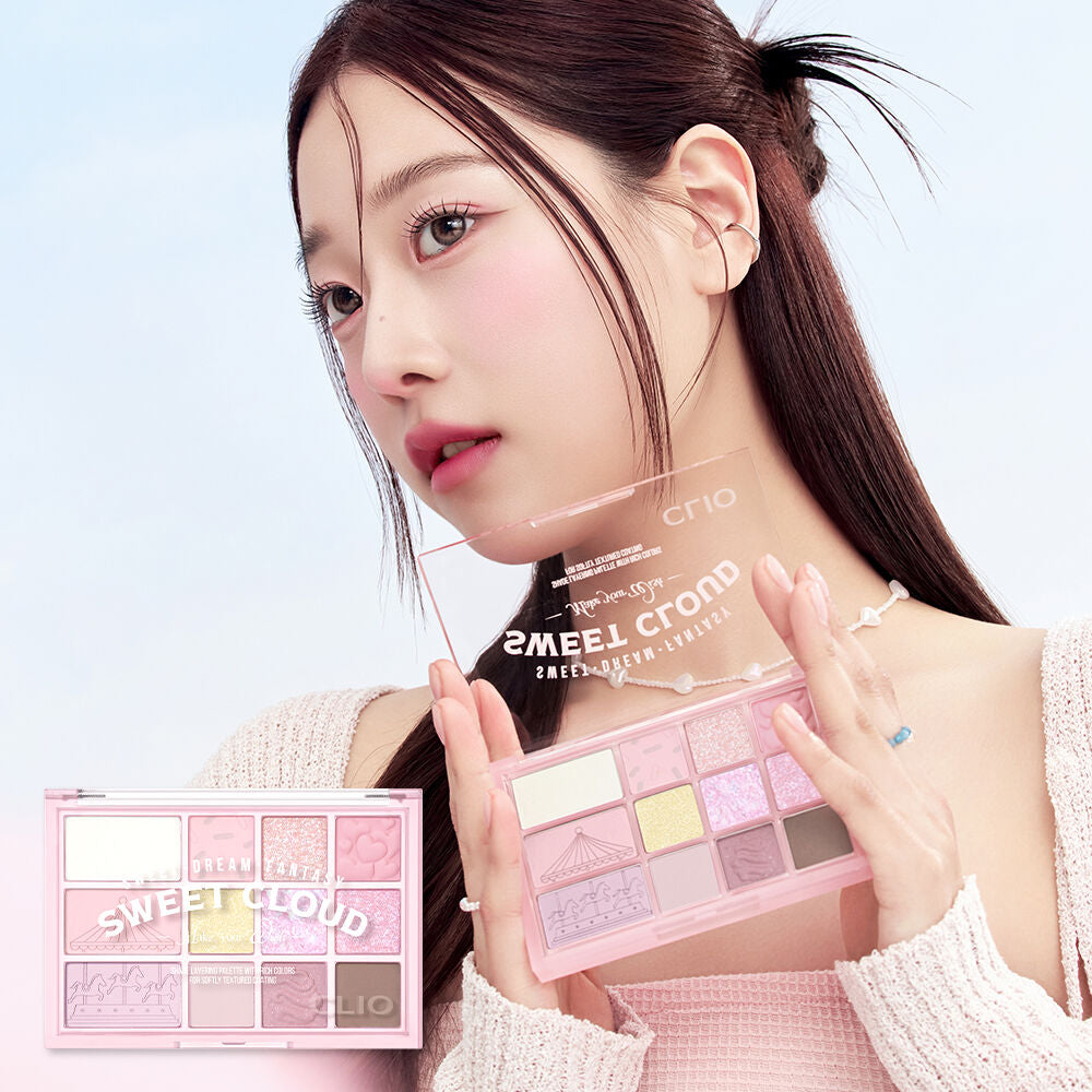 Clio Shade & Shadow Palette 05 Sweet Cloud 05旋轉木馬12色眼影盤🔮🦄
