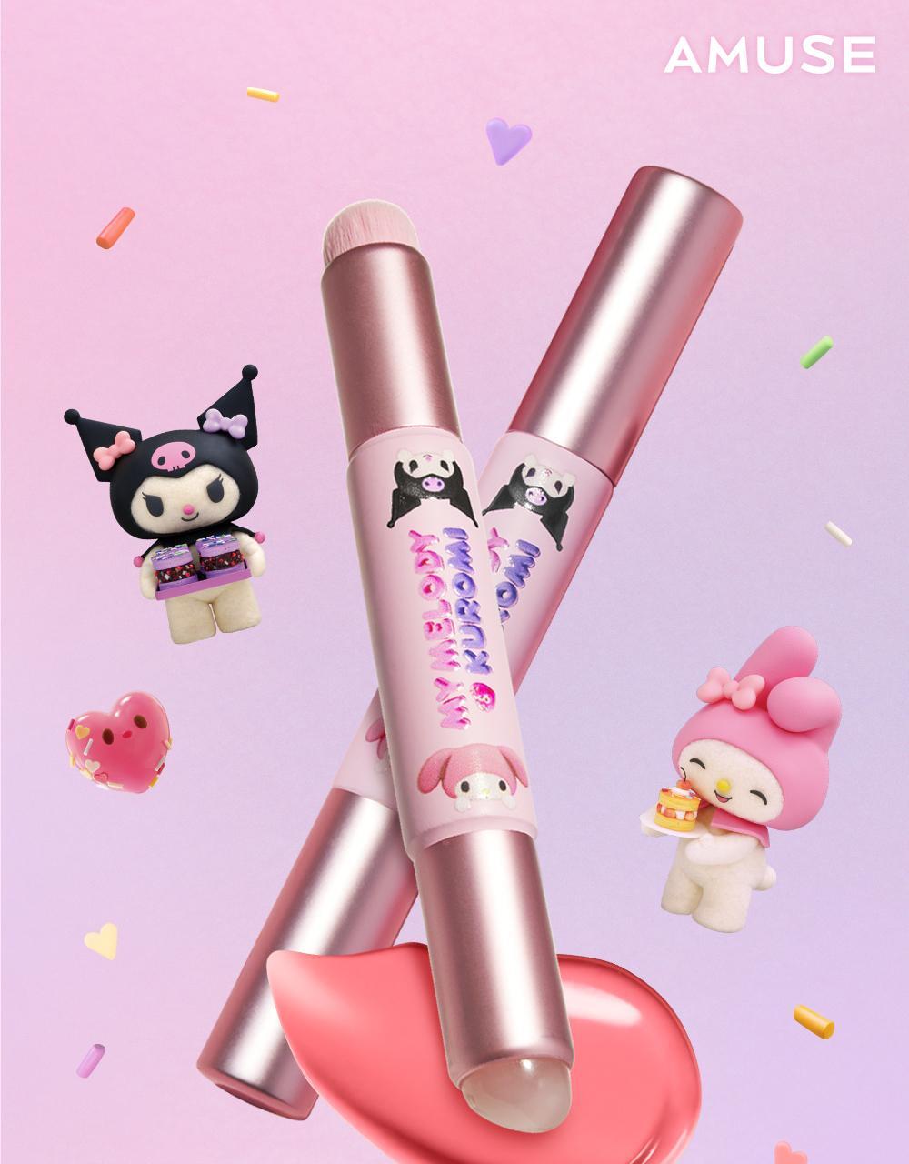 AMUSE x MELODY & KUROMI DUAL LIP BRUSH雙頭矽膠唇刷✨