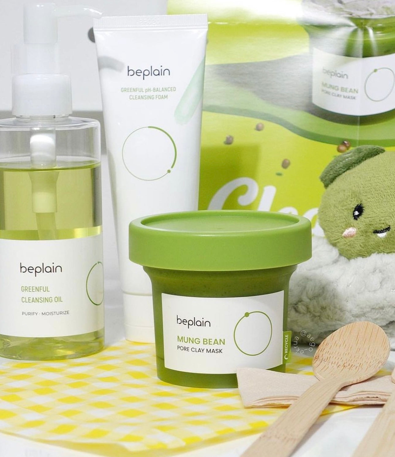 三分鐘淨化毛孔|Beplain Mung Bean Pore Clay Mask |綠豆酵素毛孔清潔泥膜120ml | Leo 同 beplain 共同設計開發💫