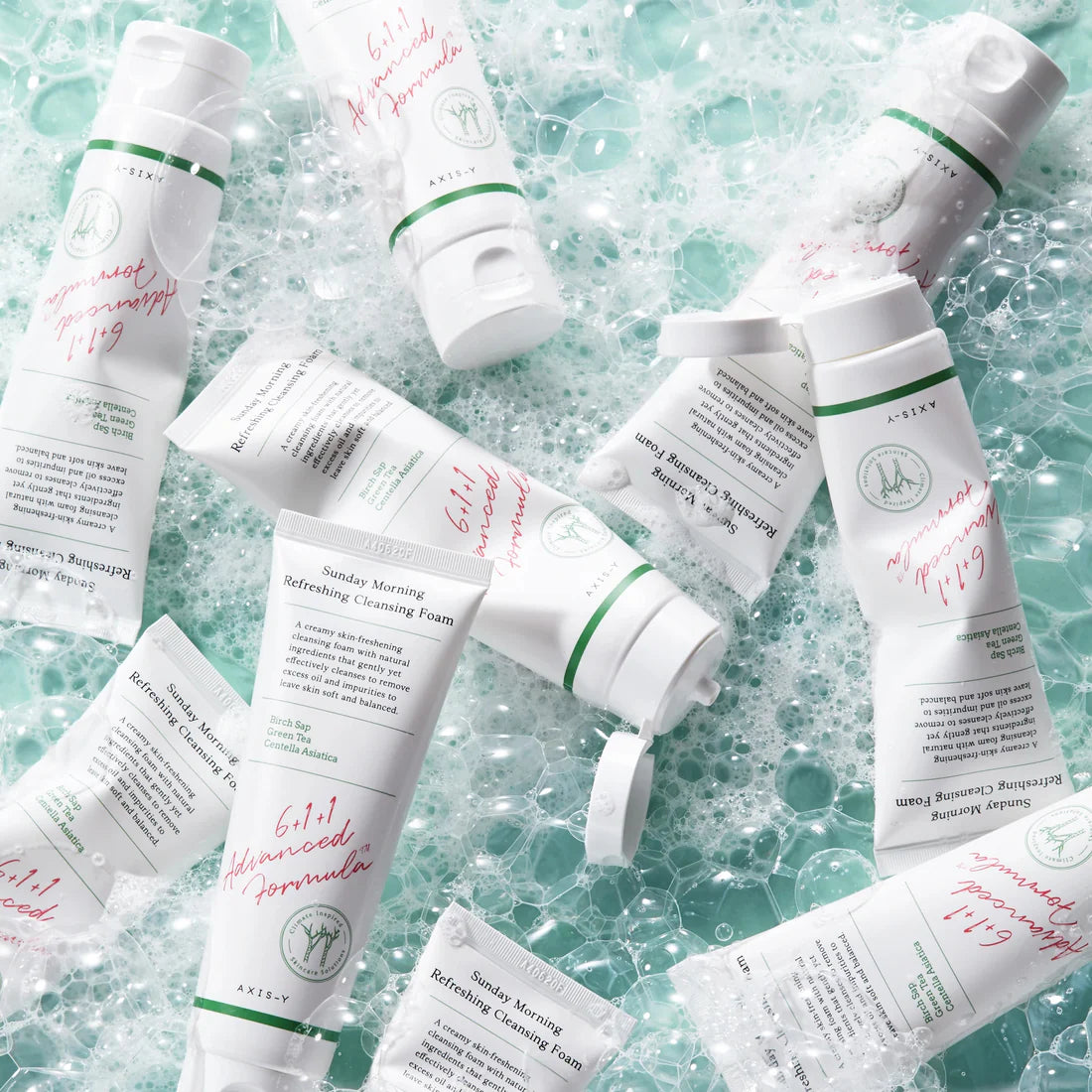 自留款🤍來自早上的嫩膚秘訣☁️|AXIS-Y白樺樹氨基酸保濕早安潔面乳💧| Axisy Sunday Morning Refreshing Cleansing Foam🫧