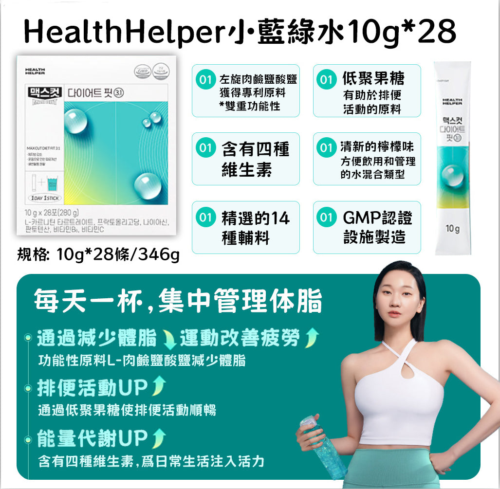Health Helper 減脂小綠水 💙 Health Helper 升級回歸!Health Helper Max Cut Diet Booster🔥