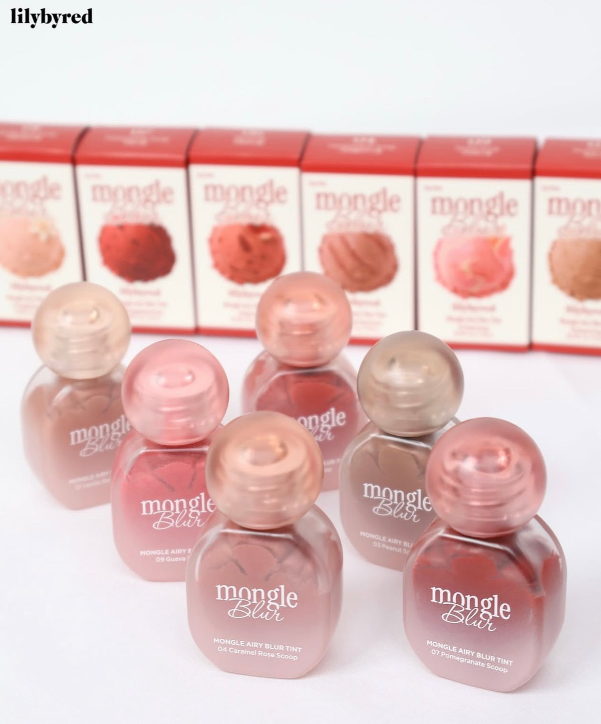 💖 Lilybyred × JINYA 聯名新品爆款登場!Mongle Airy Blur Tint 柔霧冰淇淋雲朵唇釉 ☁️✨