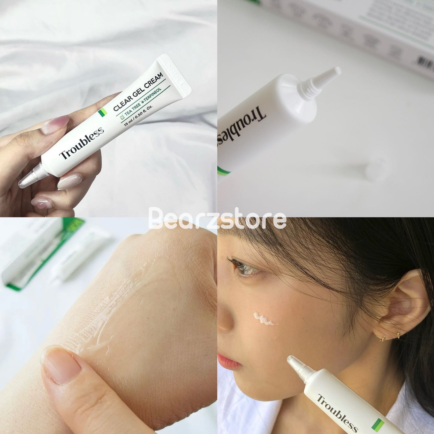 韓國暗瘡專家品牌🌟 |Troubless 多重茶樹抗痘去印霜Troubless Clear Gel Cream 🌿