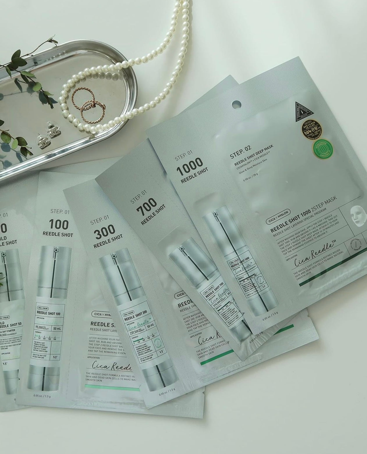 VT積雪草微針精華面膜兩部曲🤍| VT Reedle Shot 2 STEP Mask 100針/300針/700針/1000針💉