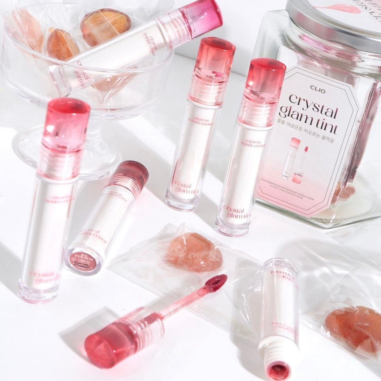 CLIO全新推出玻璃水光唇釉Clio Crystal Glam Tint 🔮| 水晶一樣晶瑩剔透質感✨