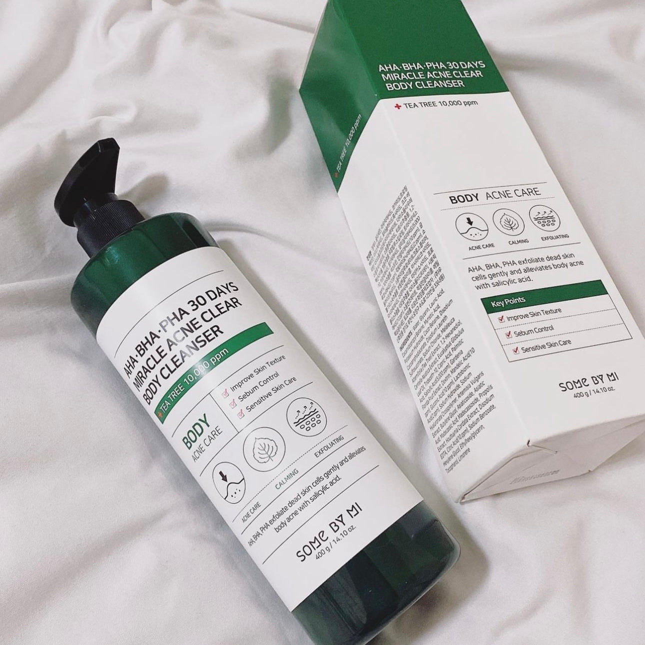 Somebymi茶樹三酸功能性抗痘沐浴乳400ml | 有效緩解背部胸部痘痘🌿