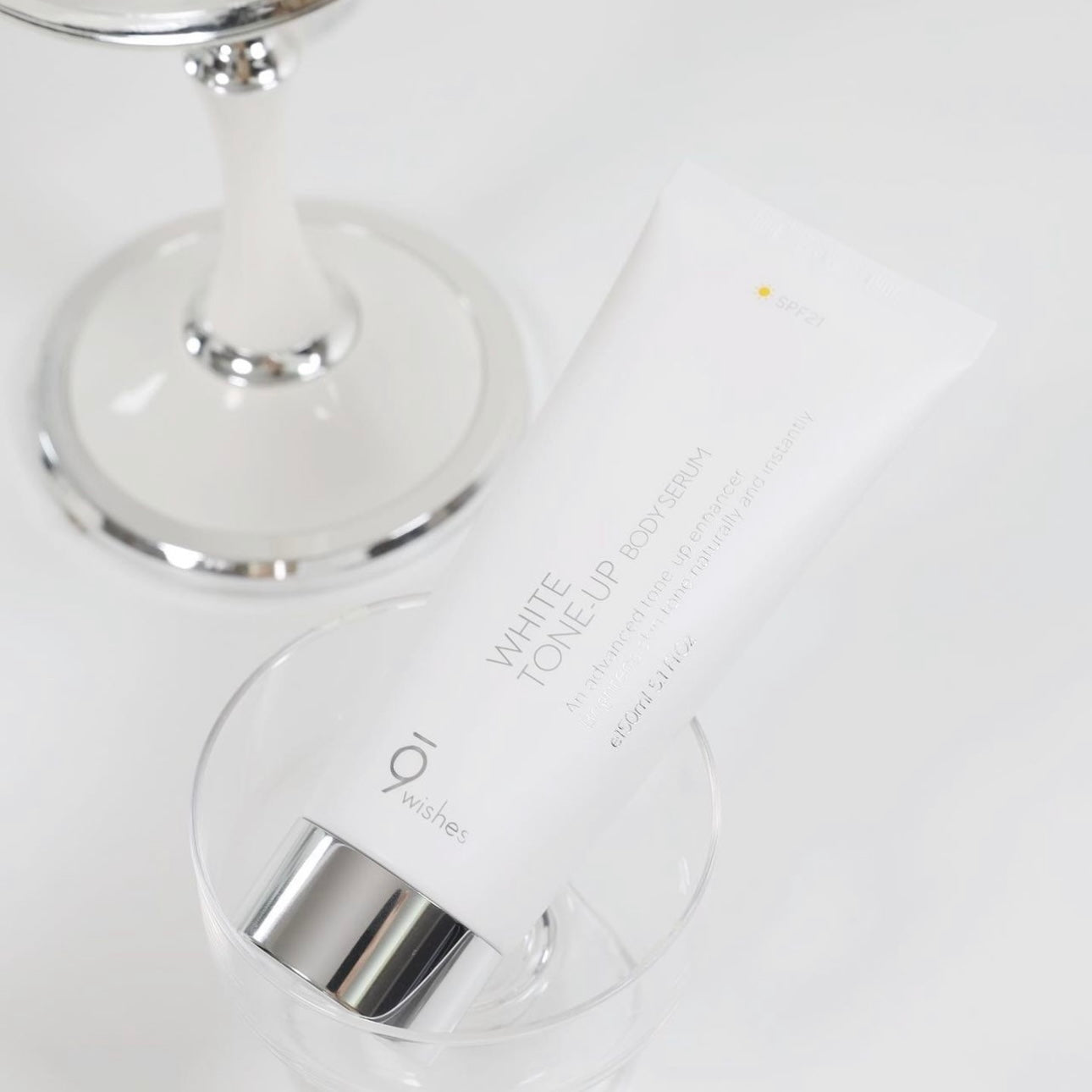 黃黑皮輕鬆打造牛奶冷白皮🥛 小心機✨9 wishes美白提亮防曬身體素顏霜