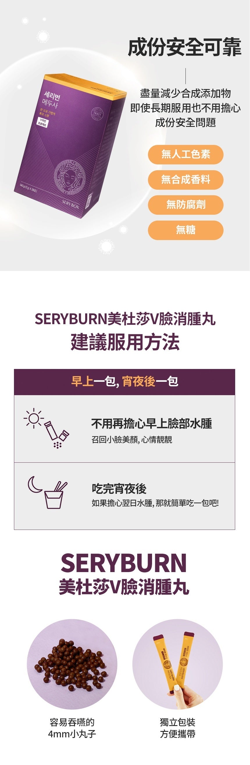 急救去腫V面神器💜| Seryburn急救V面消腫丸