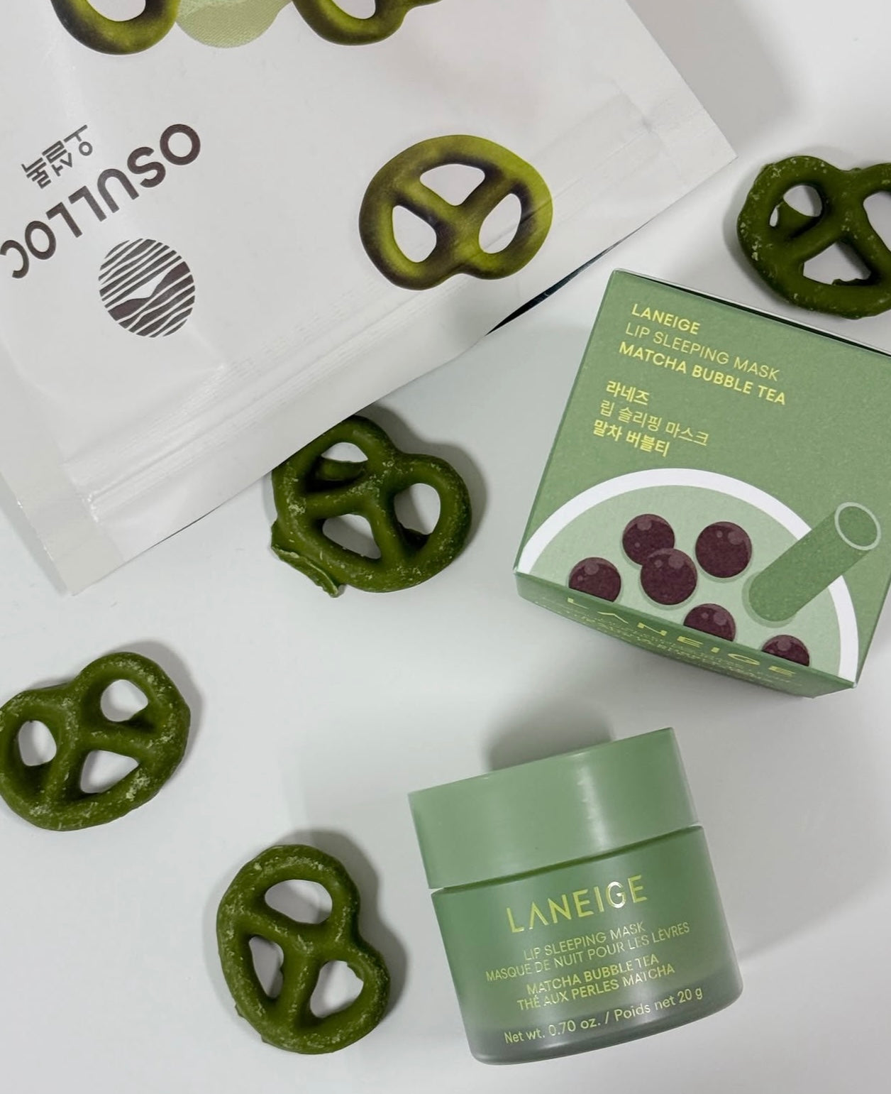 可以搽上嘴既珍珠奶茶| Laneige手搖奶茶風晚安睡眠唇膜🧋💚💜