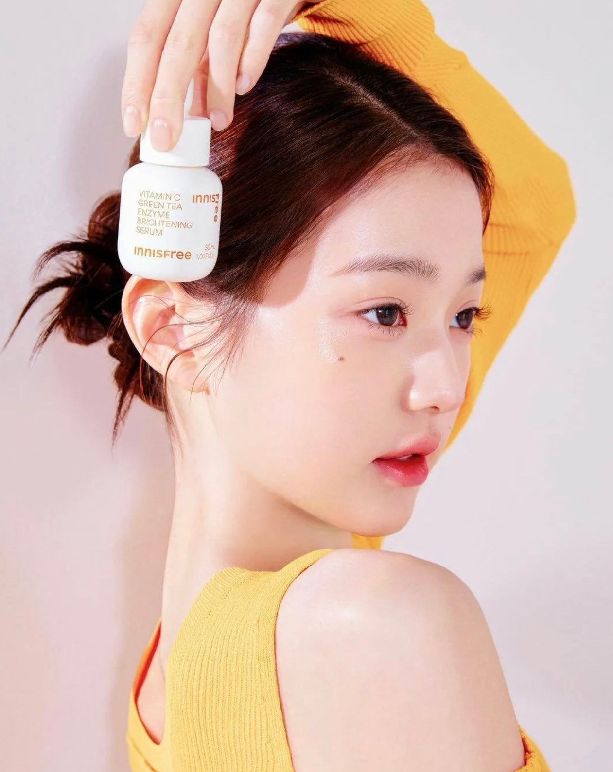 送Champion包包✨4倍淨亮 瞬效拋光 🔸| Innisfree 維C 溫和淨白透亮淡斑精華套裝💛 Innisfree Vita C Green Tea Enzyme Brightening Serum Special Set