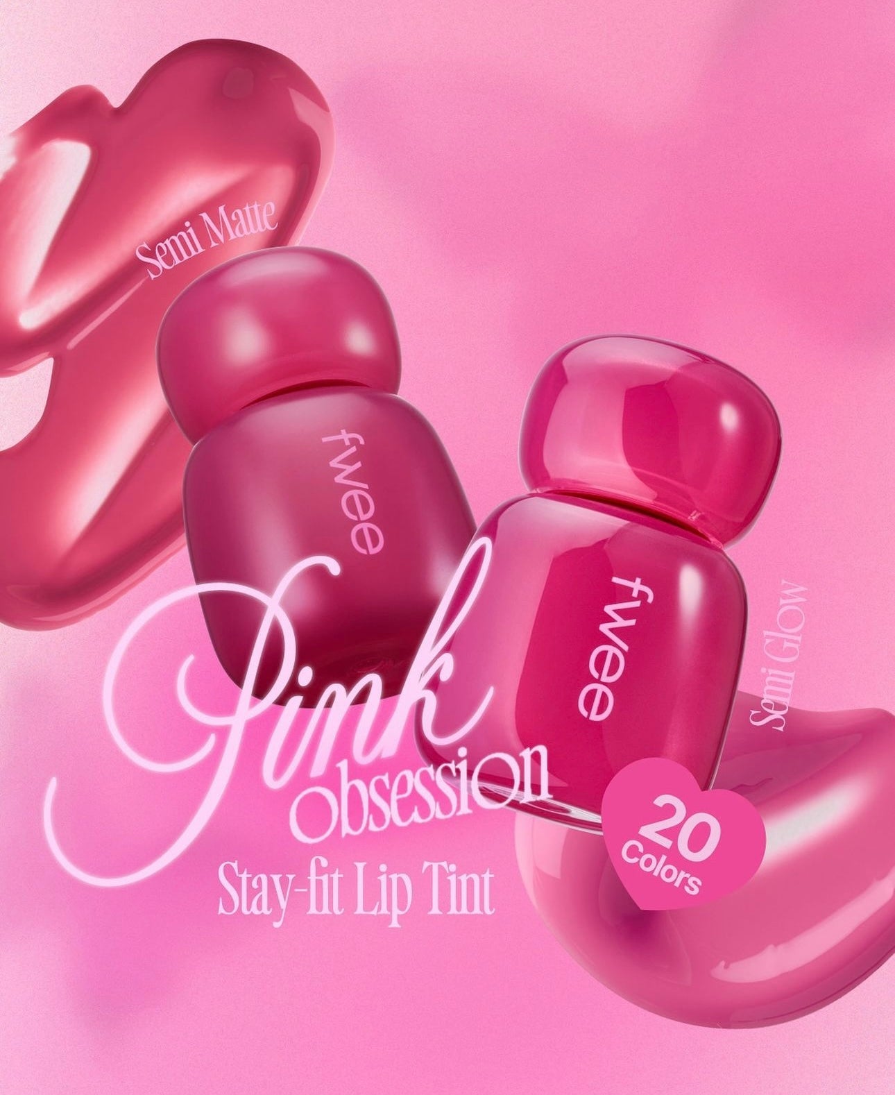 Fwee 純粉色持久定妝唇釉 Pink Obsession Stay Fit Lip Tint 🎀