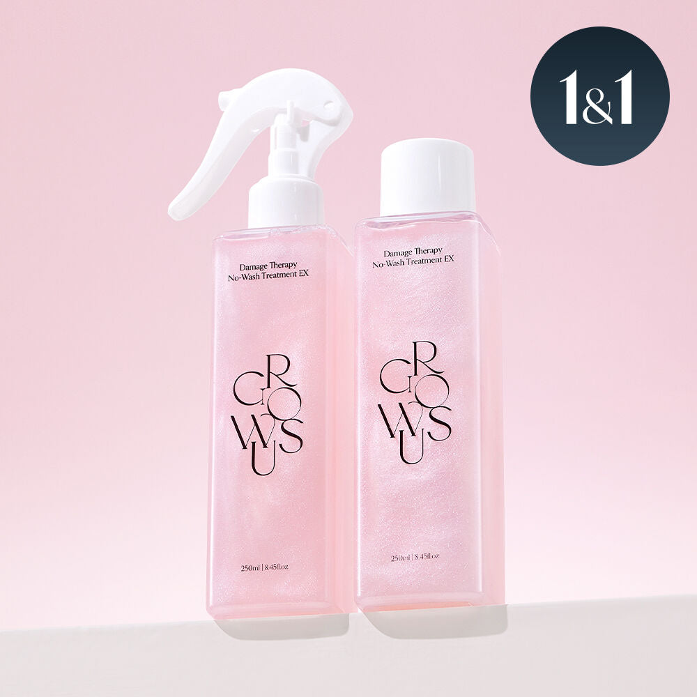 送香膏✨Growus粉紅雙重修護免沖洗護髮噴霧1+1套裝💖| Growus Damage Therapy No-Wash Treatment 🙆🏼♀️