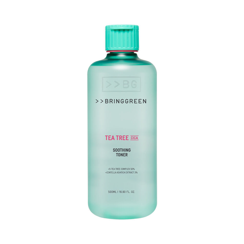 韓國 Bring Green Tea Tree CICA Soothing Toner 茶樹積雪草舒緩爽膚水 超大容量🌿