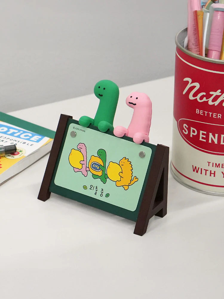 JOGUMAN 小恐龍迷你站立板電話號碼牌留言板🦖JOGUMAN MINI STANDING BOARD PHONE NUMBER PLATE