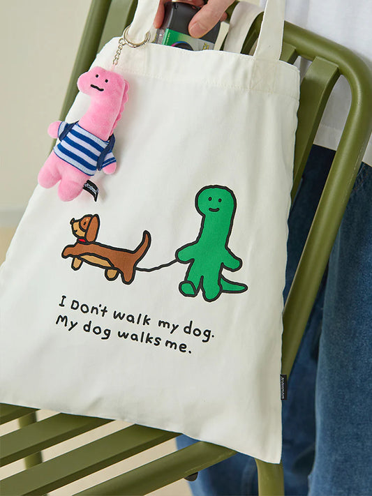 JOGUMAN 恐龍仔環保袋白色🦖ෆ⃛ | JOGUMAN BRACHIO ECO BAG RUNAWAY💚