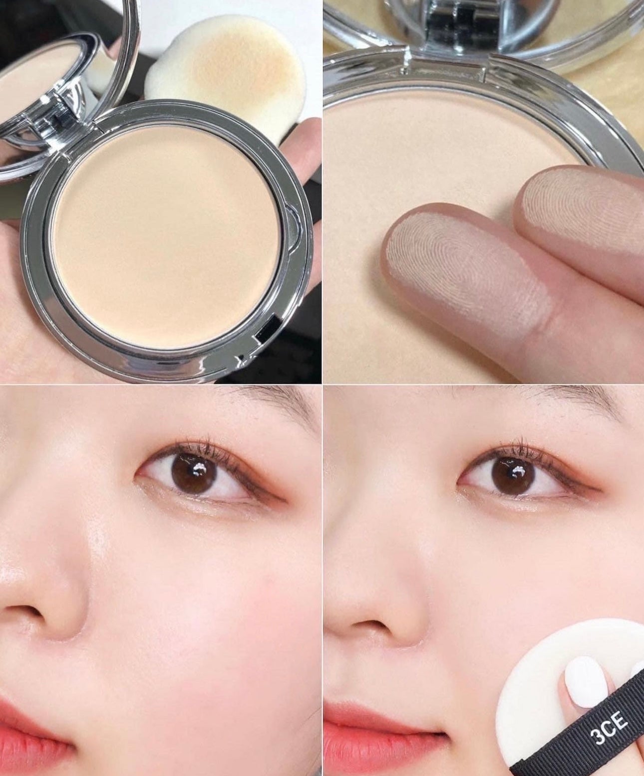 自留✨持久控油定 高CP值💖 | 3CE MAKEUP FIX POWDER 控油磨皮定妝蜜粉餅| 乾濕兩用 高級感💫