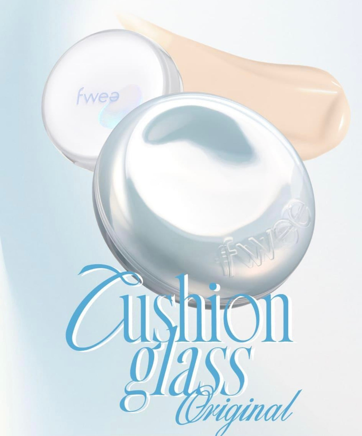 送土豆熊髮夾✨Fwee x土豆熊限定版🐻Cushion Glass Original 原生光澤肌氣墊粉底 SPF50+ PA+++💧