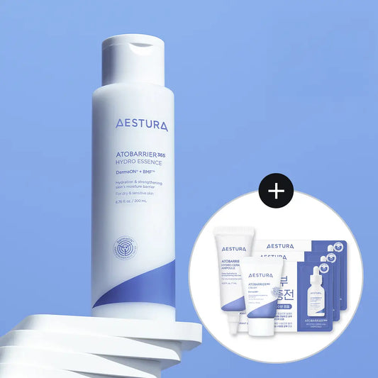 送面霜+精華✨Aestura Atobarrier Hydro Essential 屏障修復保濕精華水🩵