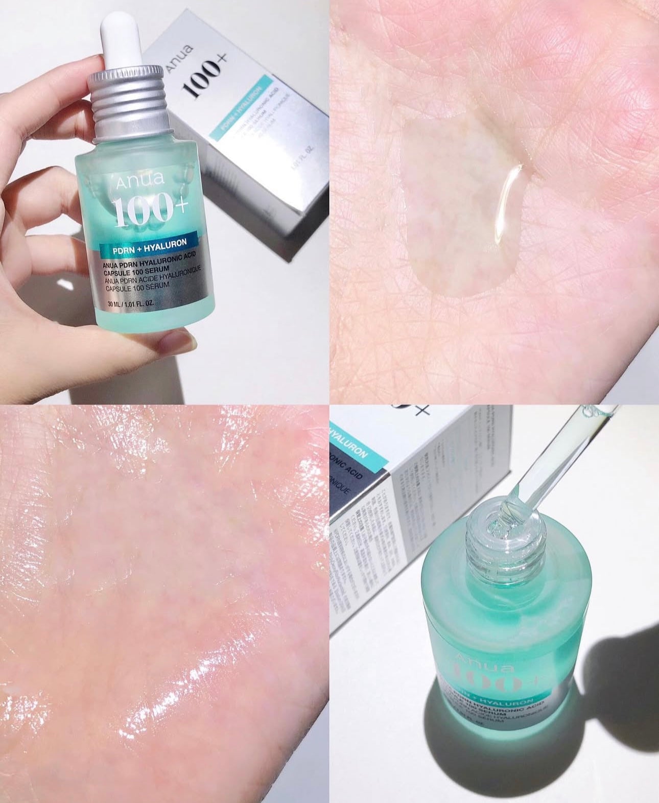 送面霜+棉片🩵水光肌的秘密武器🪄| Anua PDRN 透明質酸膠囊超強補濕精華 🌊 醫美級水光修復精華✨ 化解榜保濕精華 第1名🏆| Anua PDRN Hyaluron Capsule 100 Serum💧