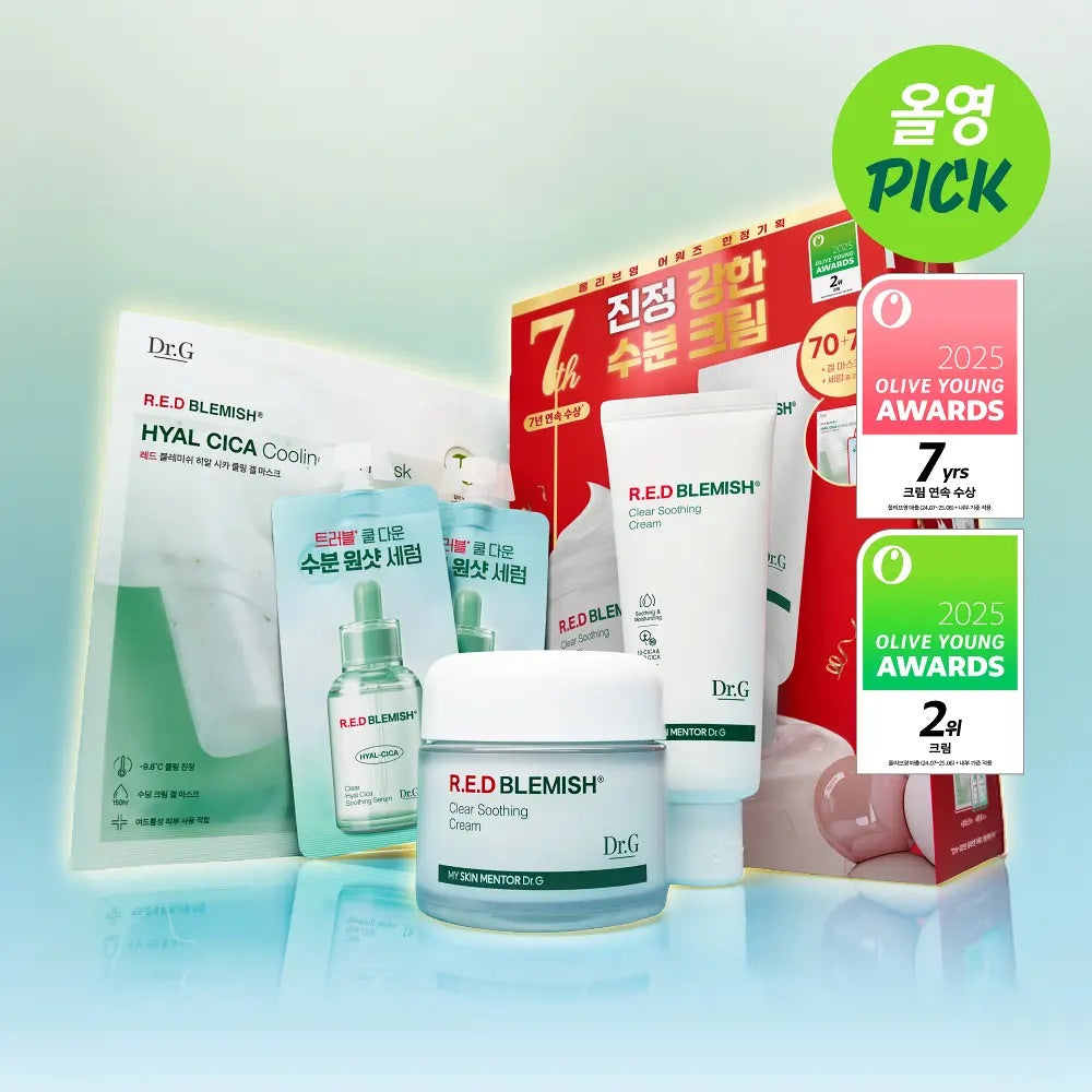 共140ml+送精華+凝膠面膜✨Dr. G 活性積雪草舒緩保濕修護面霜🌿