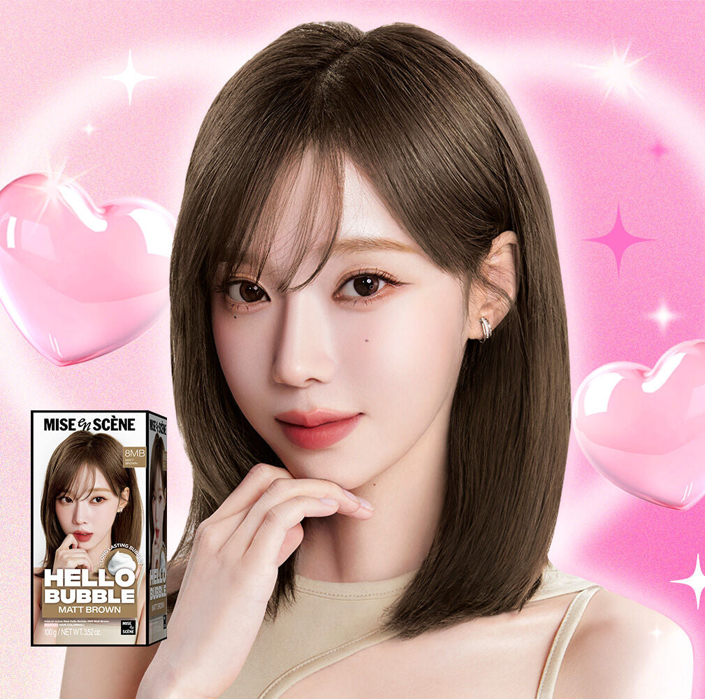 共21色✨Aespa Pick！Mise en scène New Hello Bubble 霧感系列泡泡染髮劑🫧 在家輕鬆染出韓系氛圍感💖