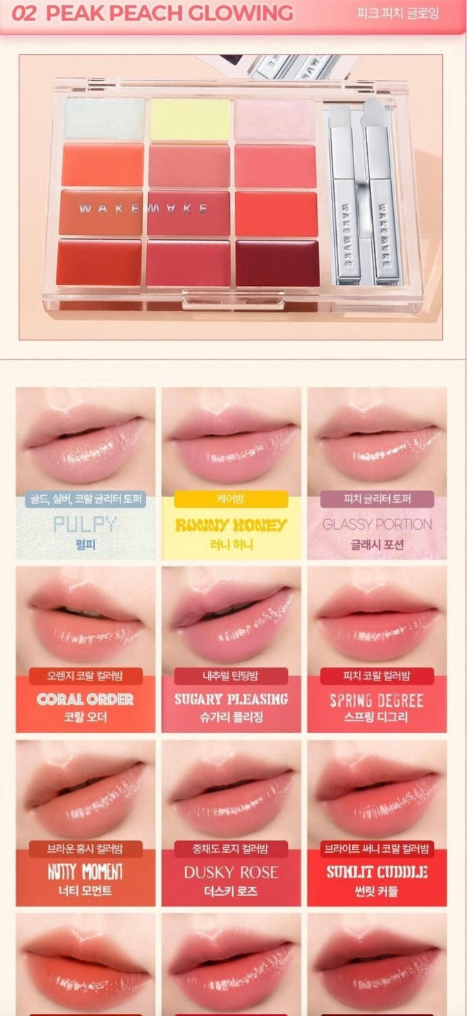 Wakemake多效彩妝唇頰盤🎨| Wakemake Soft Coloring Lip Palette