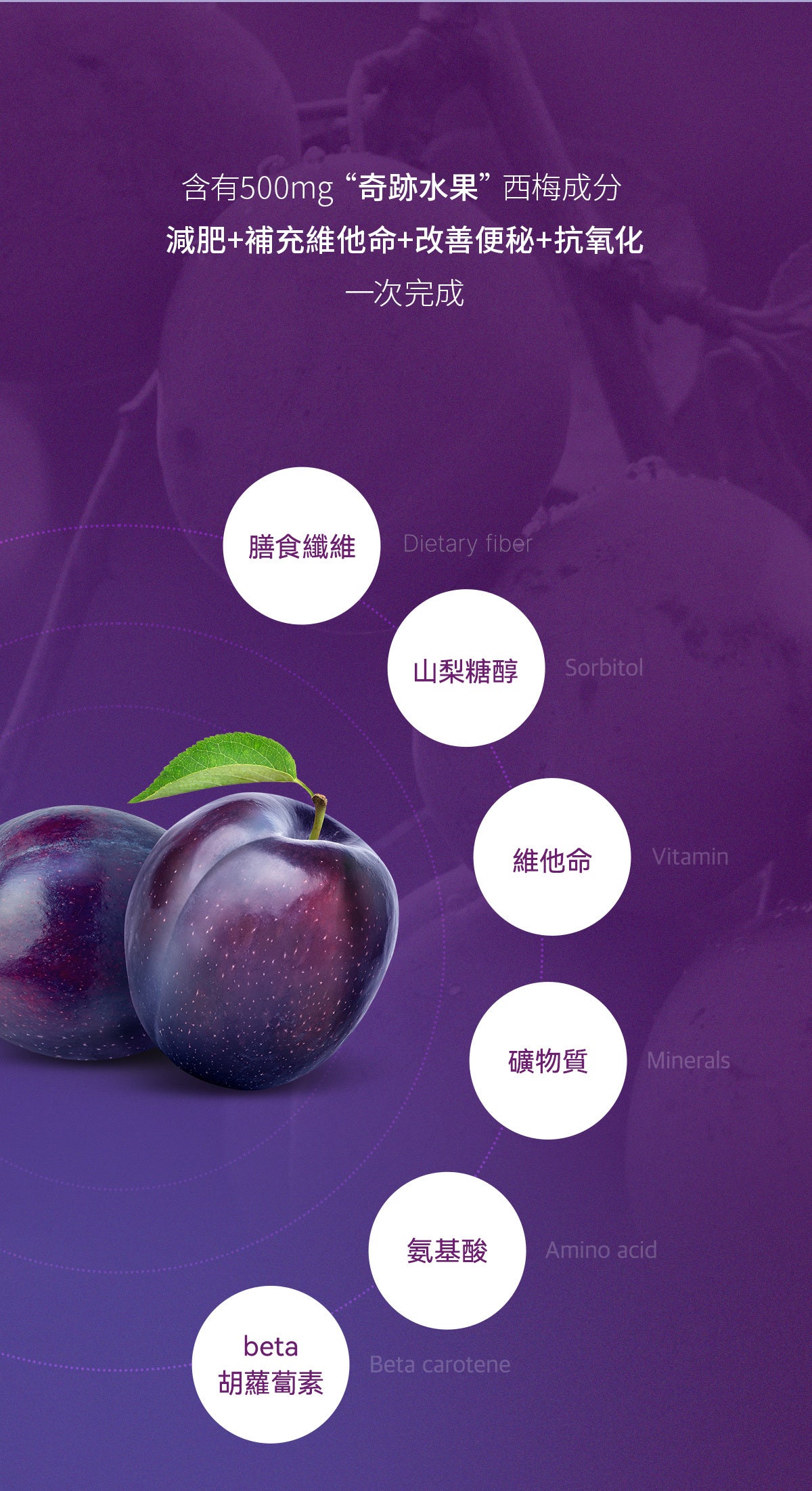 Glam d Psyllium husk and Prune complex腸通西梅纖維素