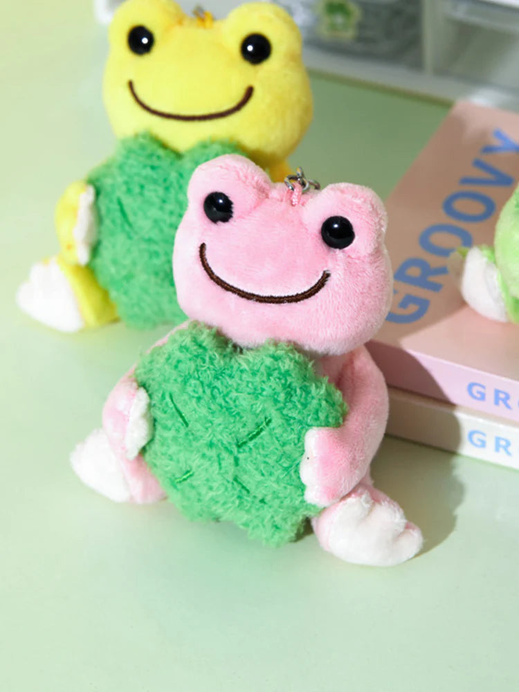 Pickles the frog 8CM CLOVER PLUSH KEYRING💚