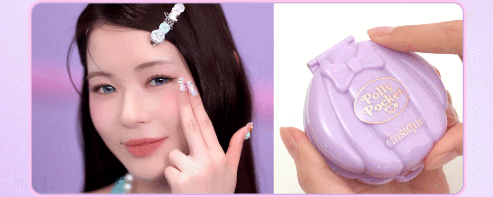 送雙頭化妝掃✨超夢幻的 Dasique x Polly Pocket 口袋芭比柔霧腮紅盤💖Little Blush Palette💖