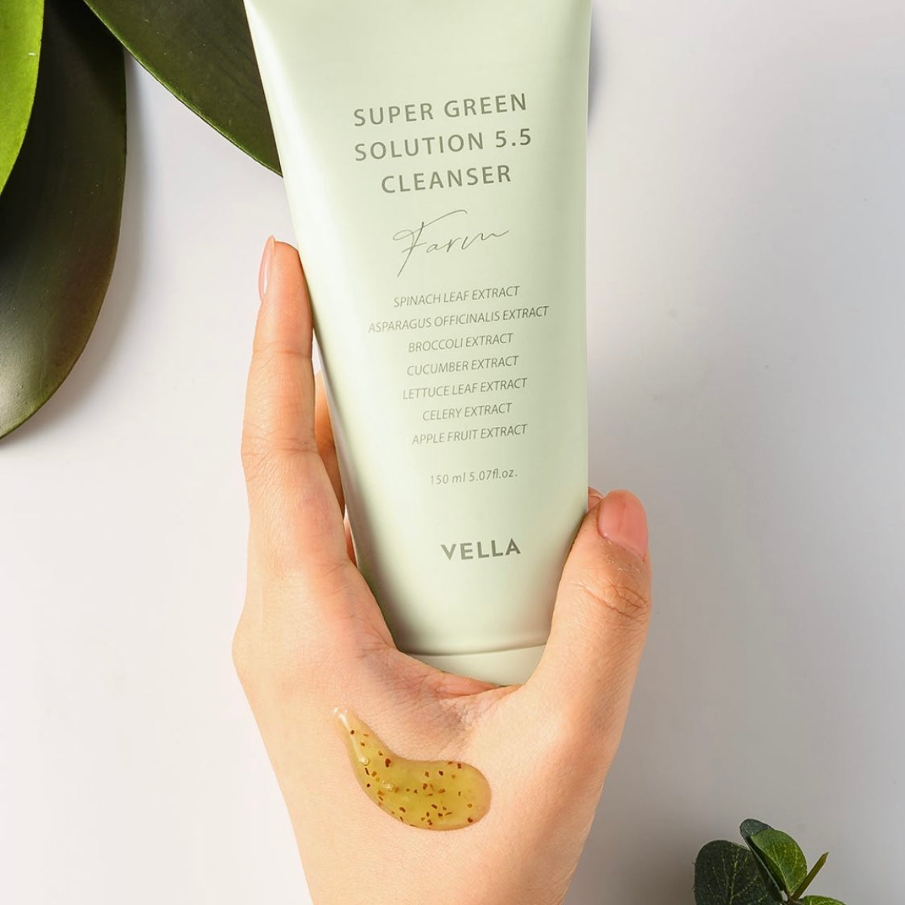 適合毛孔粗大的寶✨| VELLA 純素溫和排毒潔面啫喱🫧| VELLA Super Green Solution 5.5 Gel Cleanser 🌿