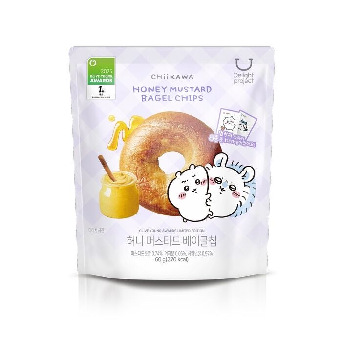 送角色貼紙✨Delight Project低卡貝果脆片x Chiikawa