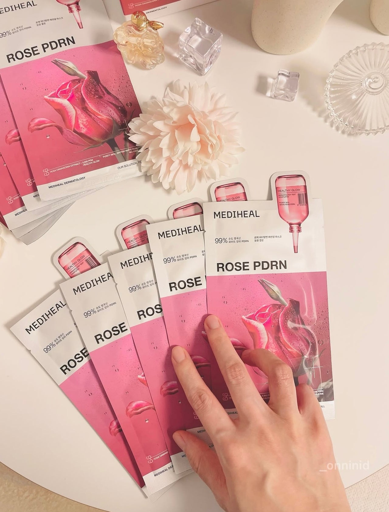 10片+送2片✨Get「透光肌」✨Mediheal玫瑰PDRN 毛孔護理亮肌精華面膜｜深層修復 × 毛孔緊緻 × 光澤再生 Mediheal Rose PDRN Essential Mask 🌹