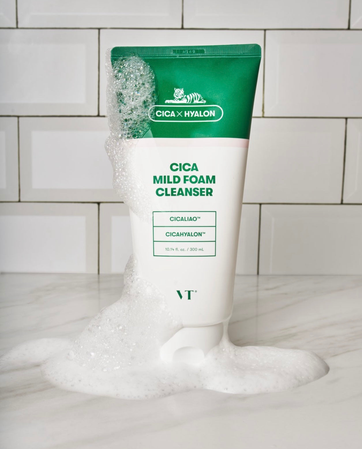 推薦痘痘肌敏感肌膚⭐️VT積雪草溫和防敏泡沫潔面乳🌿| CICA MILD FOAM CLEANSER