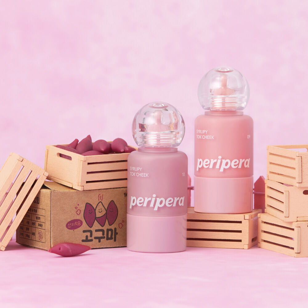 送心型嘭嘭粉撲*2 💝 PERIPERA 小奶瓶牛奶肌液體腮紅|  PERIPERA Syrupy Tok Cheek 🍼