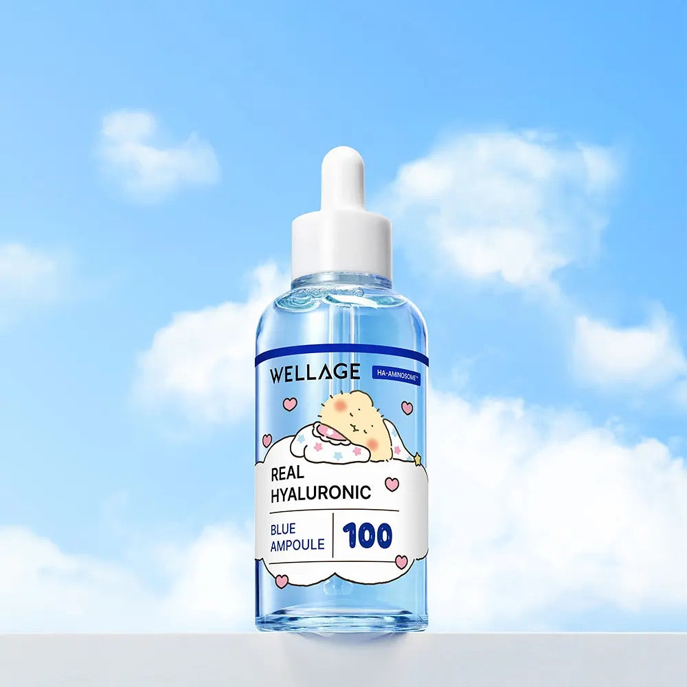 面霜20ml+送土豆熊PVC小袋✨Wellagex 土豆熊特別版透明質酸保濕精華| WELLAGE Real Hyaluronic Blue Ampoule💦