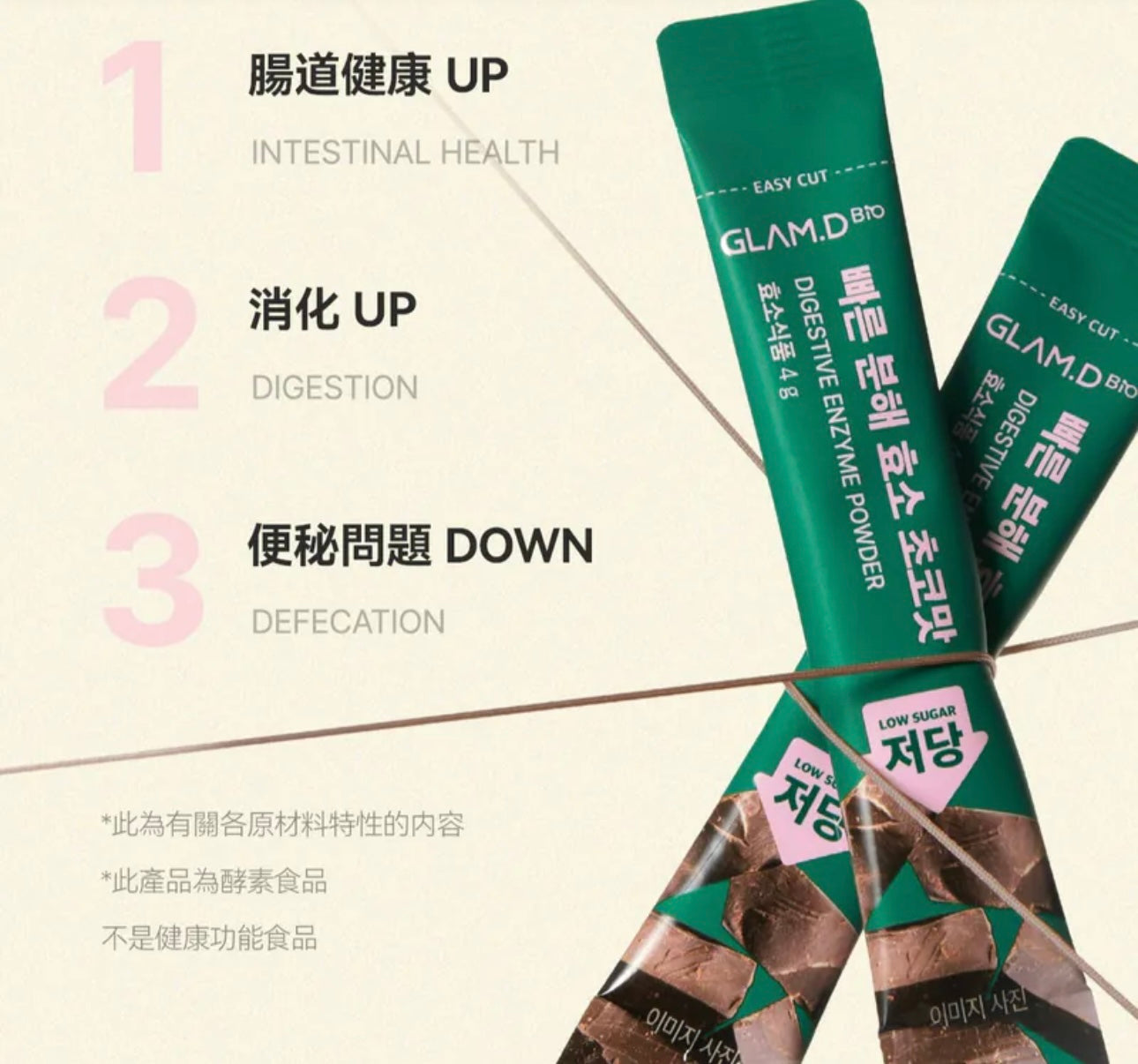 每1秒售出1盒✨輕鬆分解脂肪及碳水化合物| 🍫GLAM.D極速分解天然朱古力味減磅酵素| DIGESTIVE ENZYME POWDER