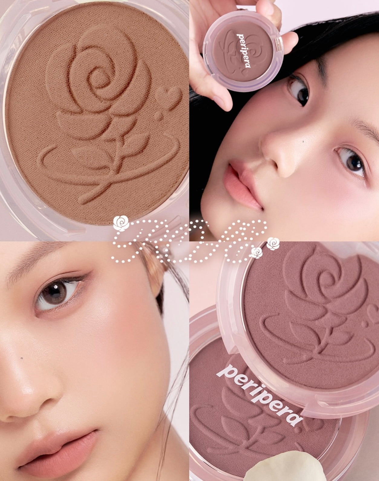 Peripera Pure Blushed Sunshine Cheek 柔霧日光調低飽和腮紅-霧感玫瑰🌹