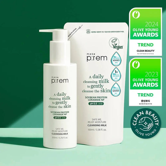 Make Prem 保濕鎮靜氨基酸卸妝潔面乳☁️