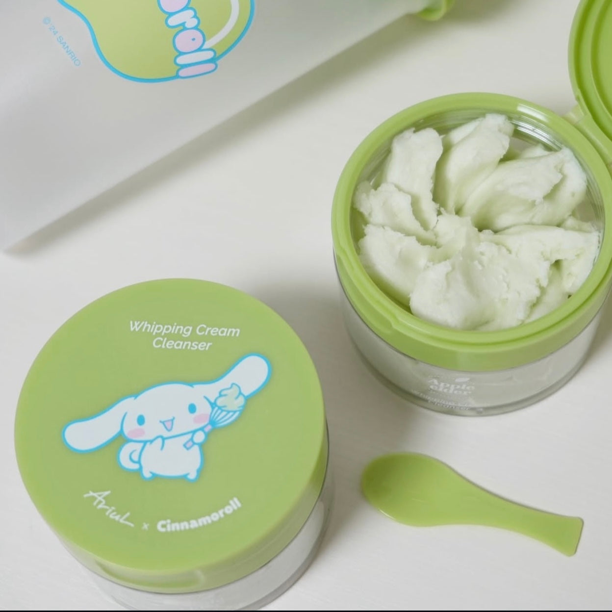 深層清潔 + 卸妝二合一 ⭐️| Ariul X Cinnamoroll蘋果溫和二合一卸妝潔面膏限定版套裝🍏| Ariul X Cinnamoroll Whipping Cream Cleanser