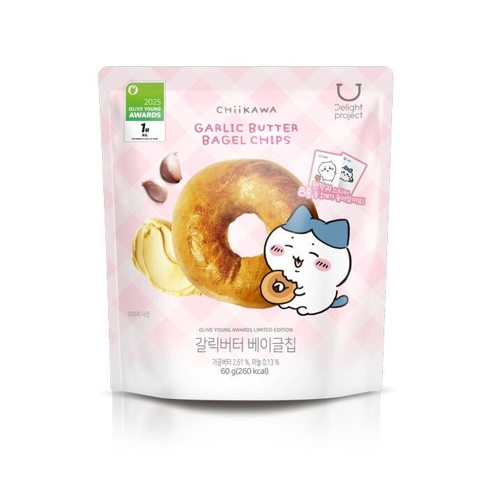 送角色貼紙✨Delight Project低卡貝果脆片x Chiikawa