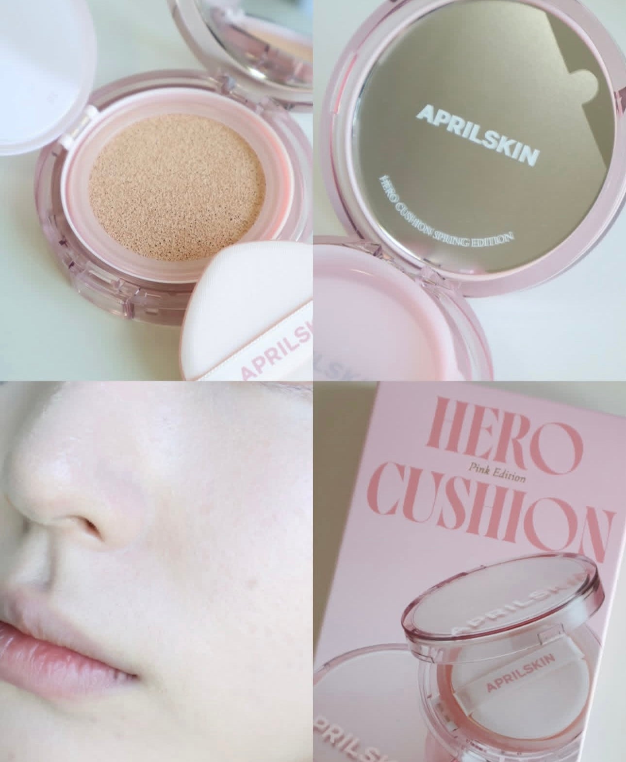 春日限定包裝+改良版🌸Aprilskin 柔霧無瑕持妝氣墊 Aprilskin Hero Cushion Spring Edition SPF50+/PA+++