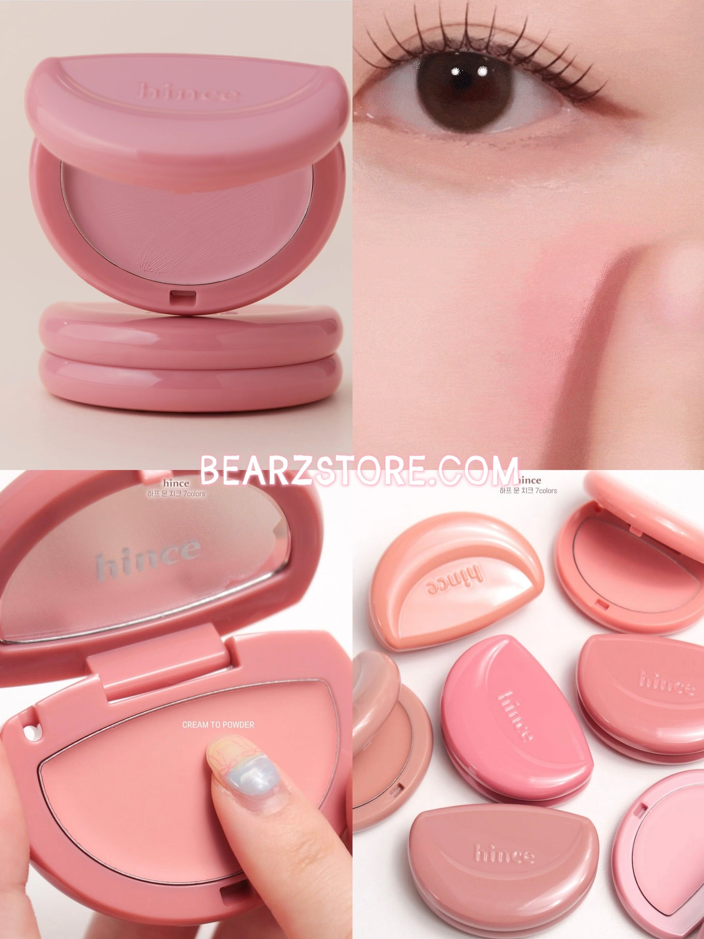 Hince 半月梳乎厘腮紅🌙 | Hince Half Moon Cheek✨