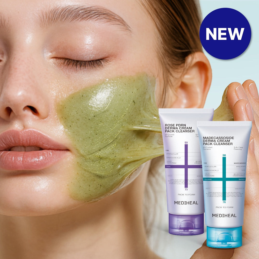 MEDIHEAL積雪草玫瑰煥膚面膜潔面二合一 ✨MEDIHEAL Derma Cream Pack Cleanser | 一次潔面、五重功效 💫
