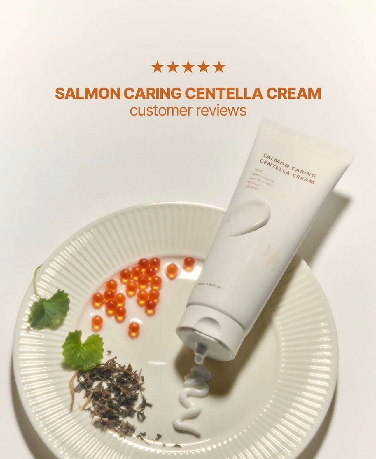 來自深海的修復力量💫Heveblue 三文魚積雪草舒緩面霜🐠| Heveblue PDRN SALMON CARING CENTELLA CREAM| 回購率極高🤍