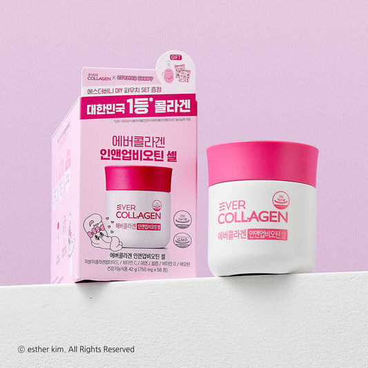 韓妞素顏自帶飽滿水光肌的秘密✨ EVER COLLAGEN 勝肽膠原蛋白丸🥚