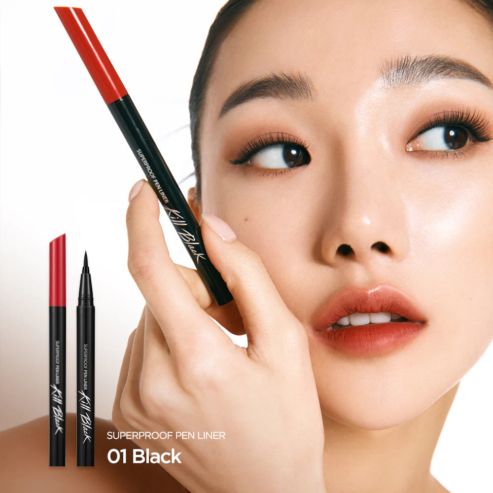 完美眼妝必備🖤 | CLIO Superproof Brush Liner 魅黑高效防水眼線液筆〰️